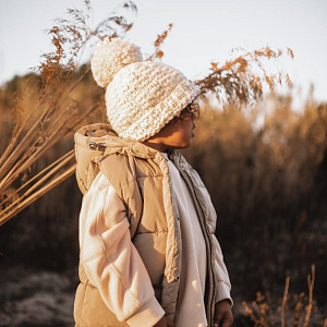 Шапка-бини Mrs. Ertha "Vanilla", ванильная